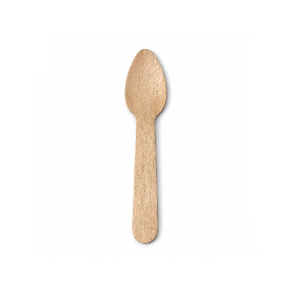 Wooden Ice Cream Spoon 11CM 10,000 Pieces Bulk Disposable Dessert Spoon - SNH Packing