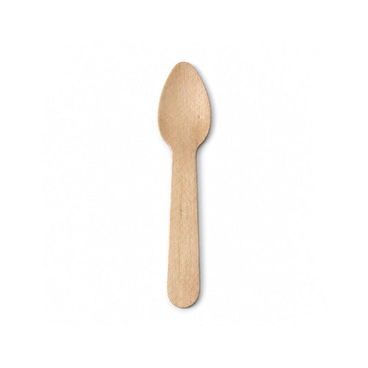 Wooden Ice Cream Spoon 11CM 10,000 Pieces Bulk Disposable Dessert Spoon - SNH Packing