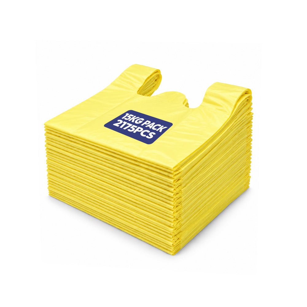 Yellow Shopping Bag Small - 15 Kg Pack - 2175 Pcs Bulk Pack - SNH Packing