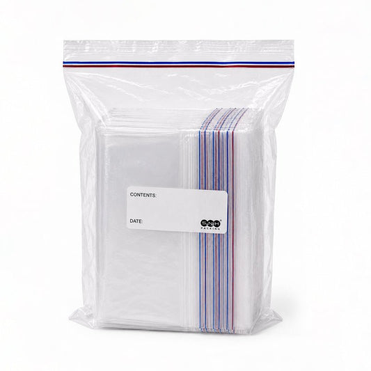 Zipper Bags 100 Pieces Reusable Airtight Storage Bags - SNH Packing