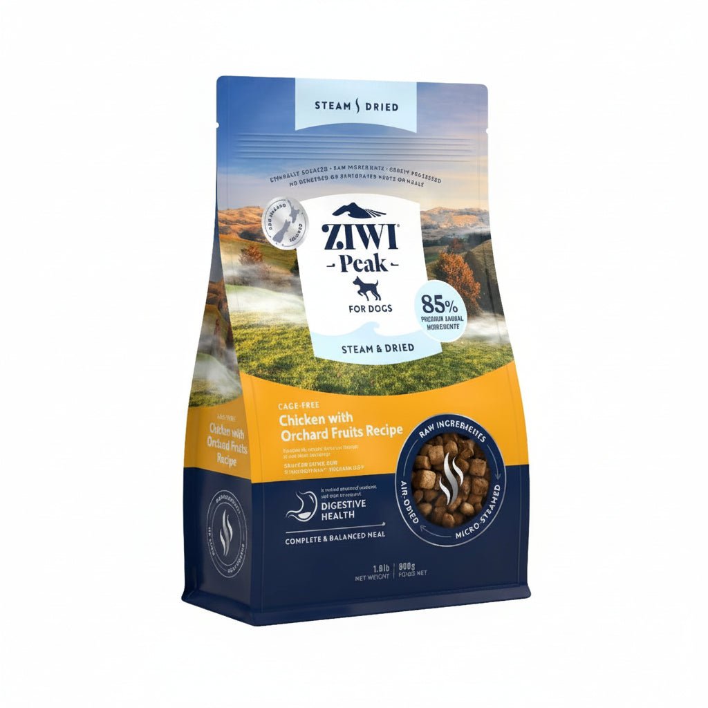 ZIWI Peak Steam & Dried Grass-Fed Lamb with Green Vegetables Recipe Dry Dog Food 800G - SNH Packing